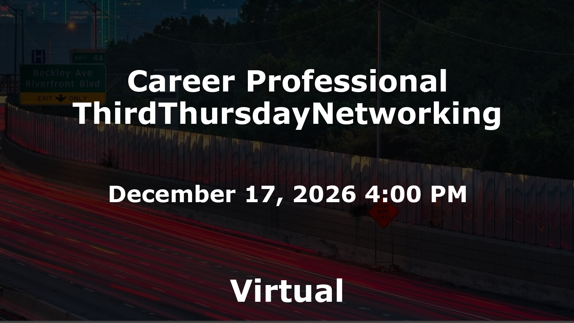 Career Professional ThirdThursdayNetworking event image